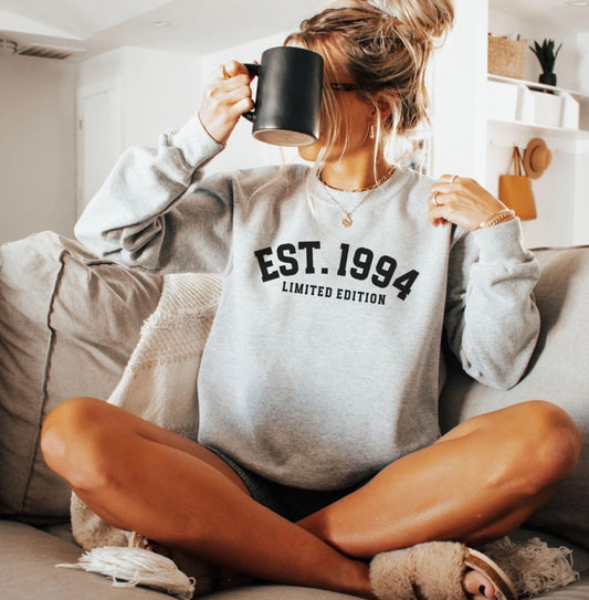 (RTS) EST BIRTHDAY CREWNECK