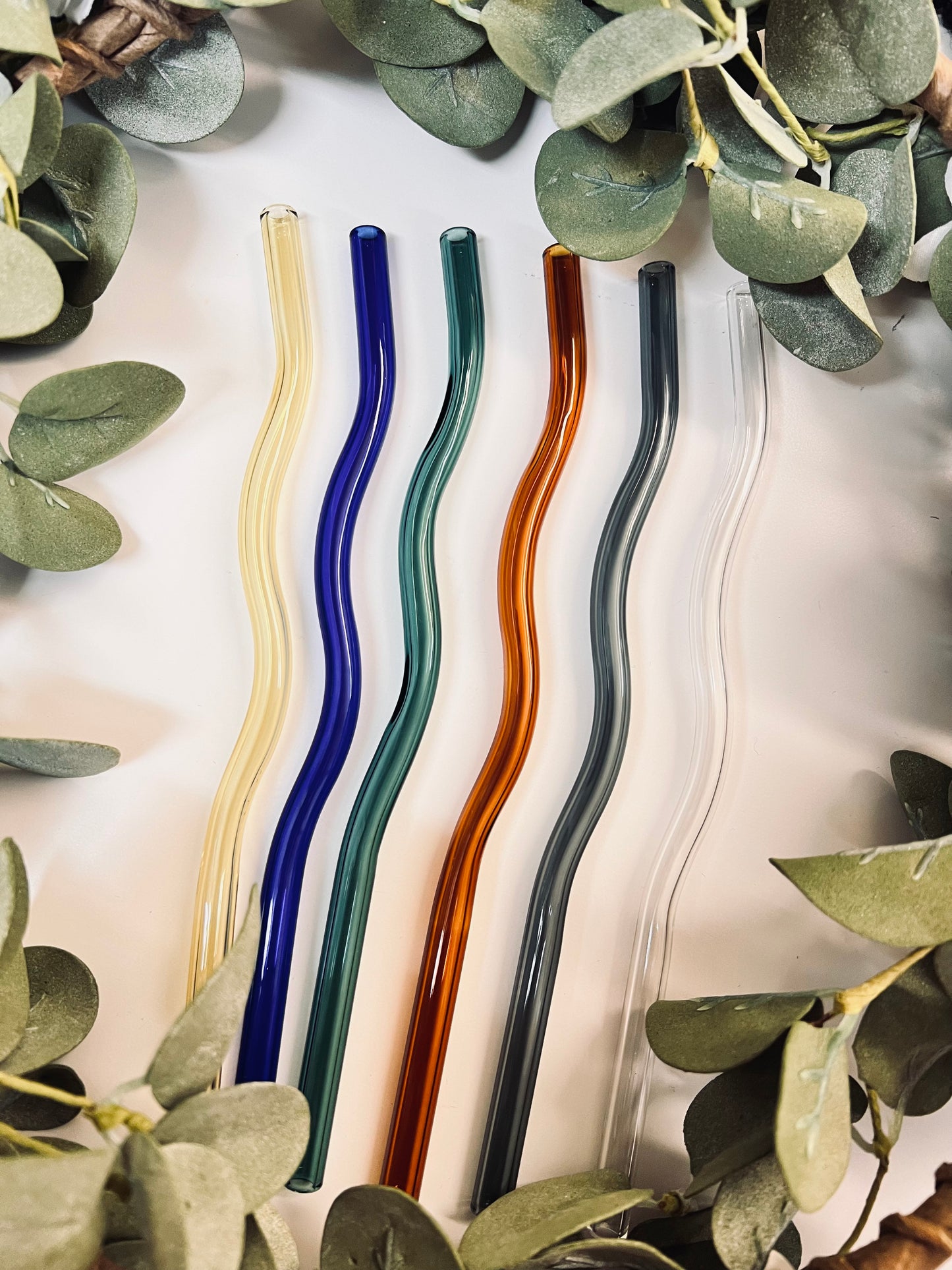 (RTS) WAVY GLASS STRAWS