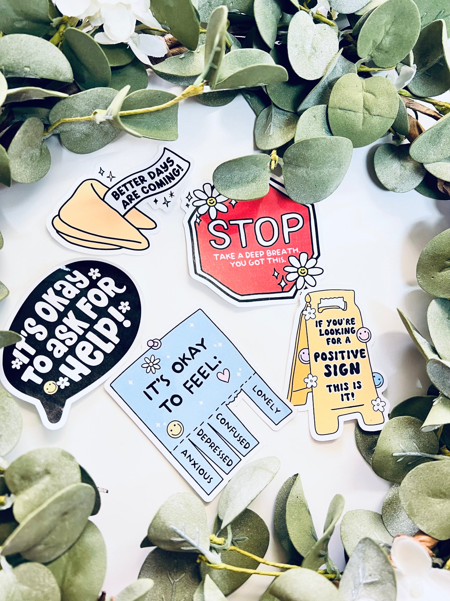 (RTS) POSITIVE SIGNS STICKERS