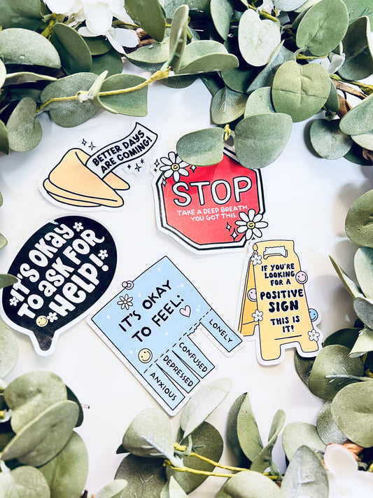 (RTS) POSITIVE SIGNS STICKERS