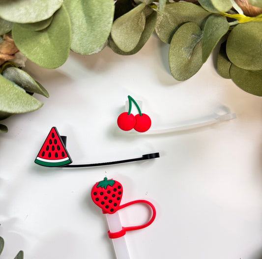 (RTS) FRUIT STRAW TOPPER
