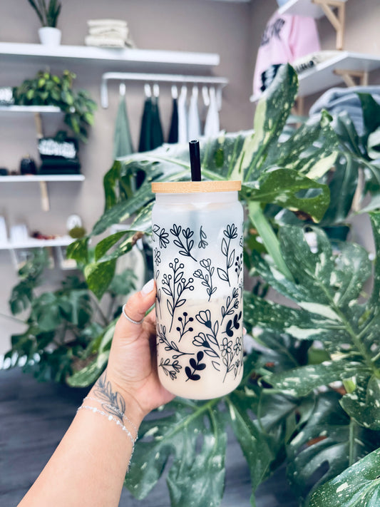 (RTS) FLORAL VINE DRINKWARE