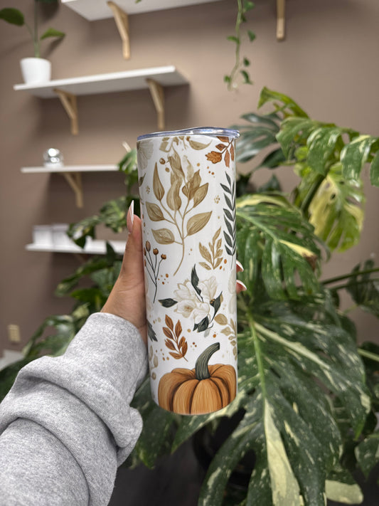 (RTS) GOLD PUMPKIN TUMBLER 20 OZ