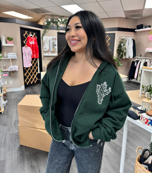 (RTS) CACTUS ZIP UP