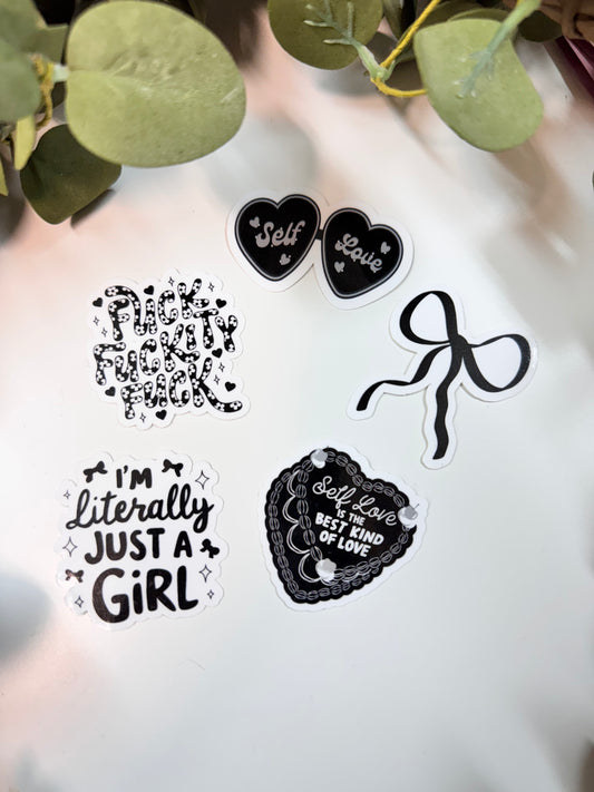 (RTS) COQUETTE NOIR STICKERS