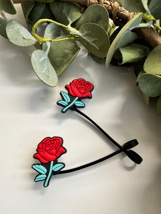 (RTS) ROSE STRAW TOPPER