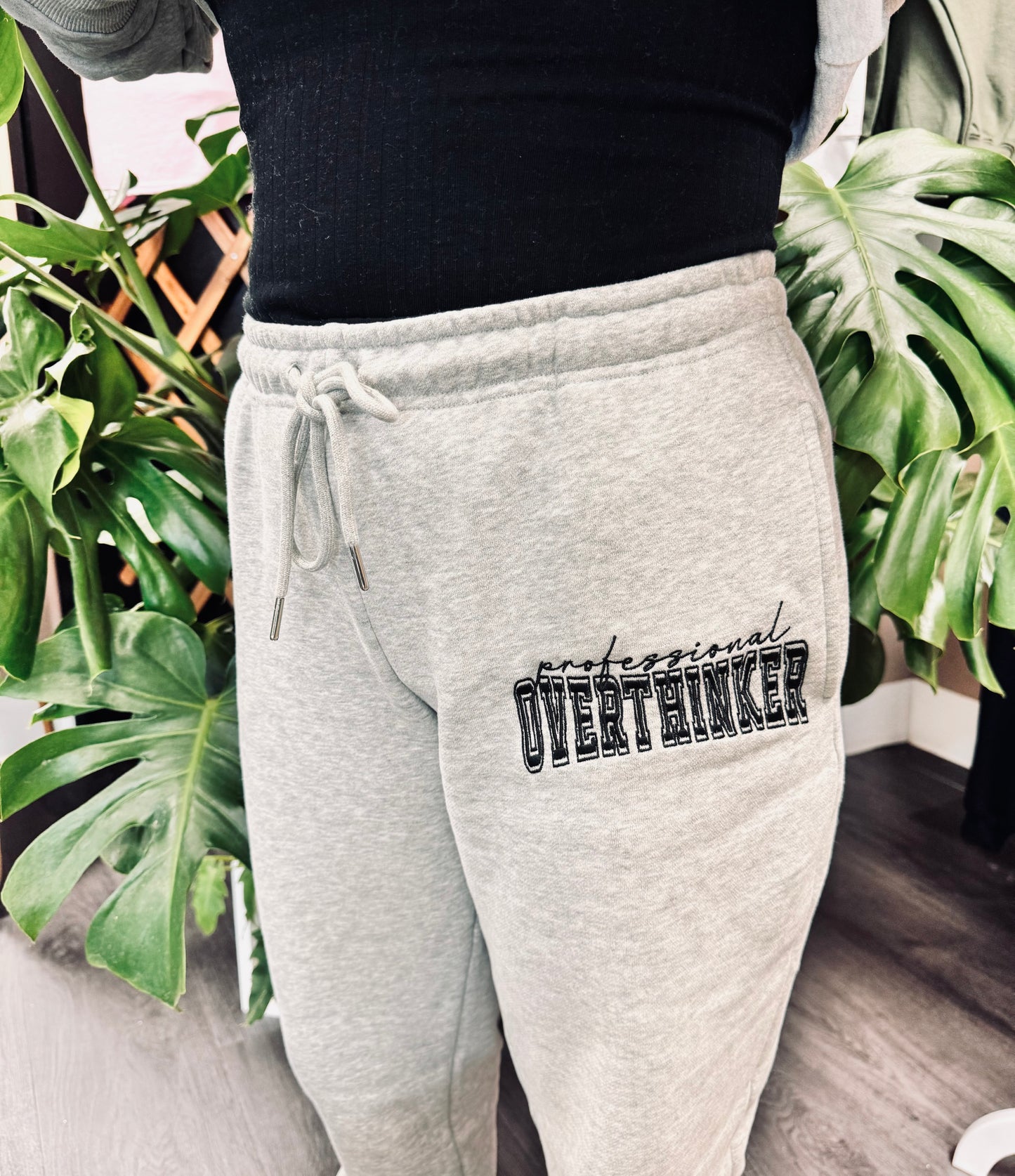 (RTS) PROFESSIONAL OVERTHINKER- EMBROIDERED SWEATS