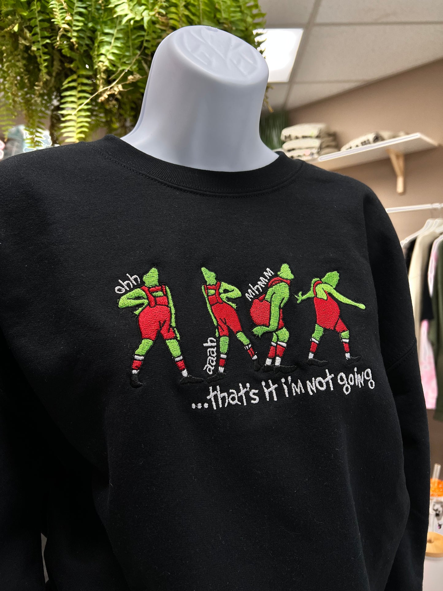 (RTS) NOT GOING CREW-EMBROIDERED