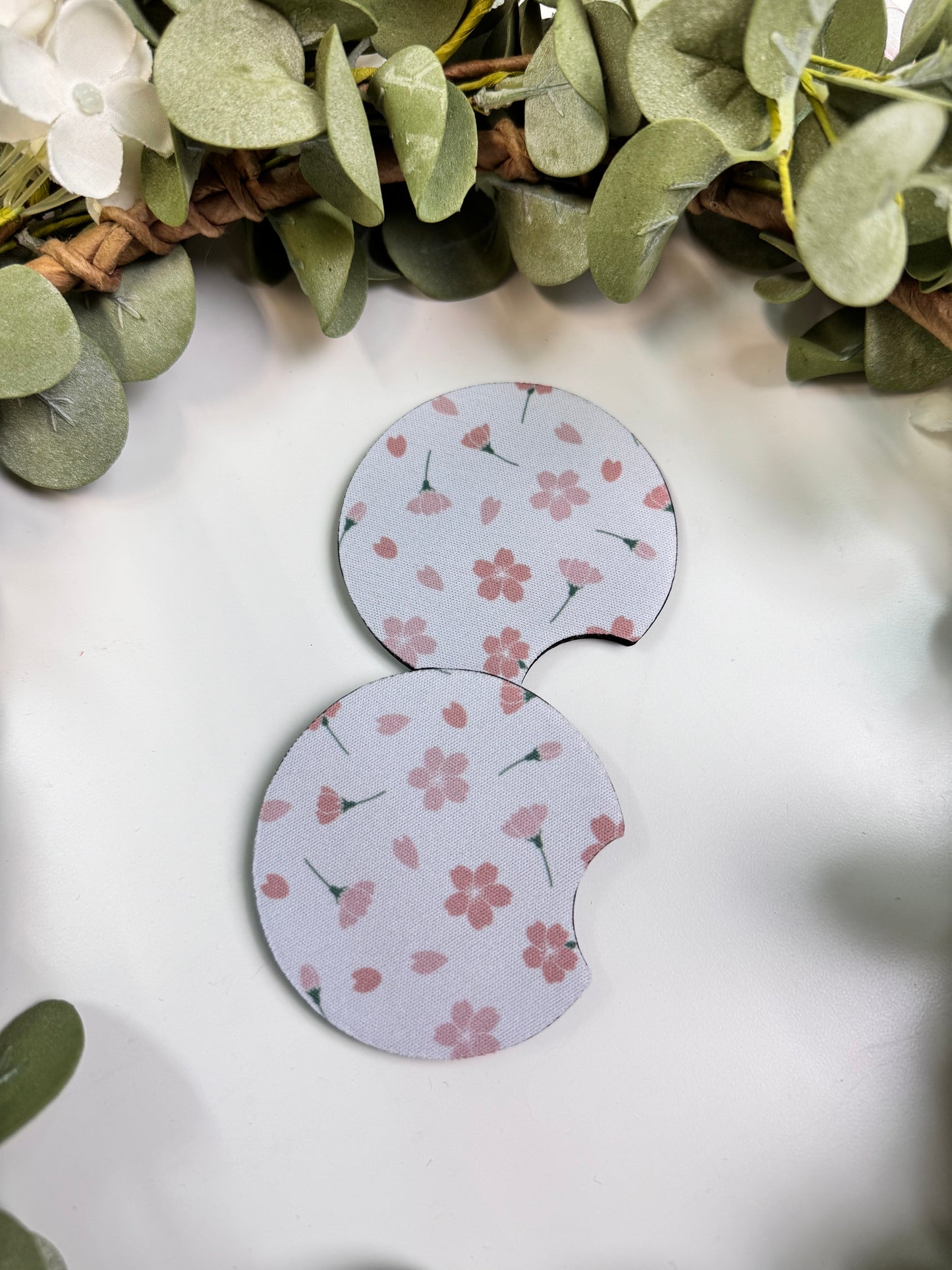 (RTS) CHERRY BLOSSOM CAR COASTER SET