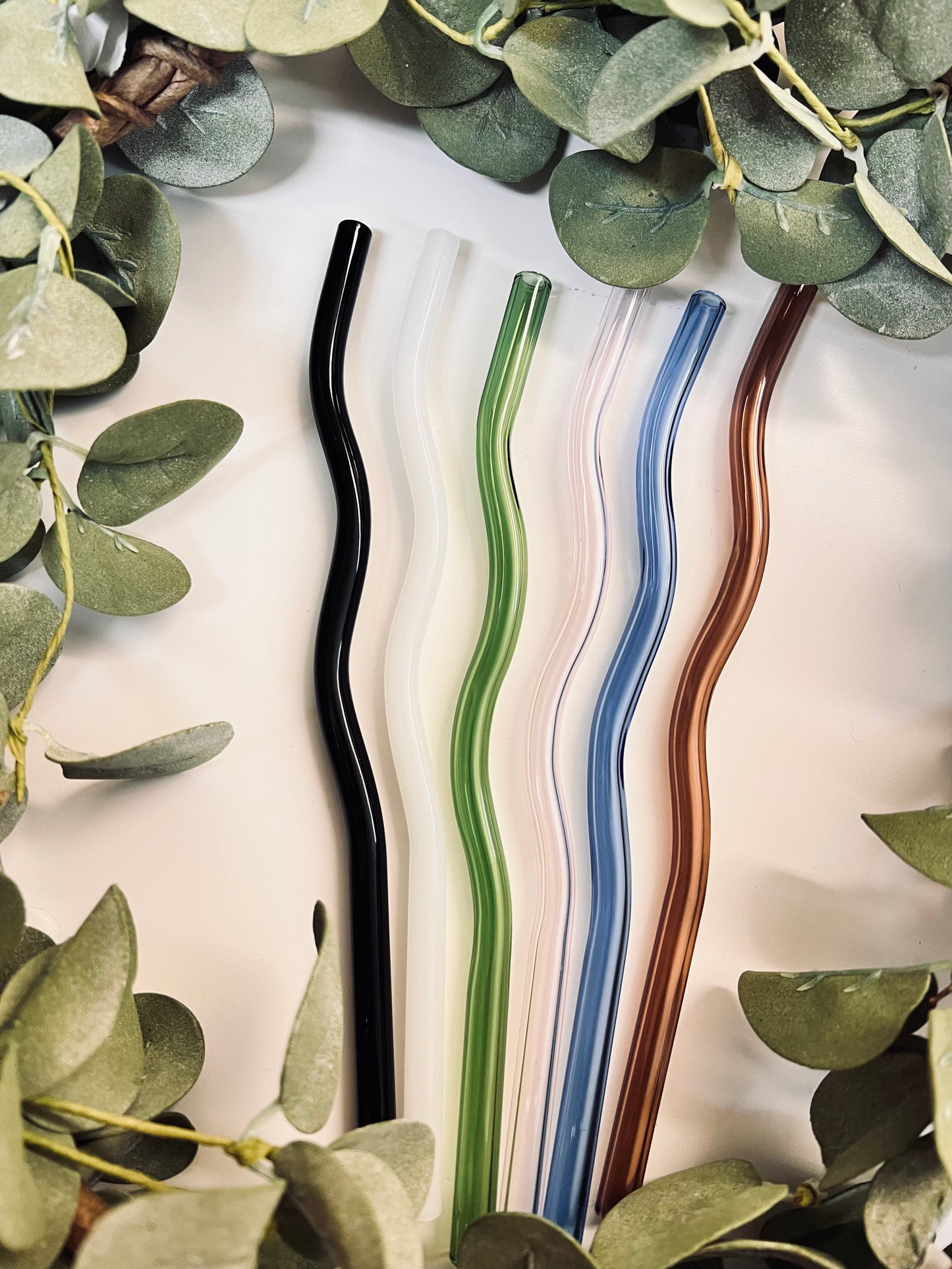 (RTS) WAVY GLASS STRAWS