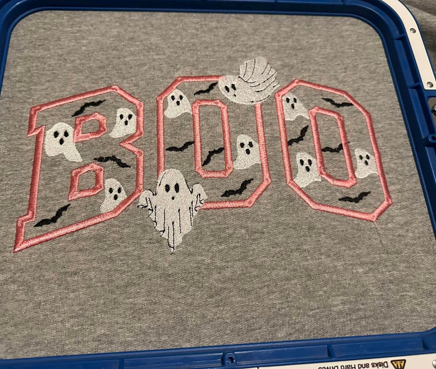 (RTS) BOO EMBROIDERED CREWNECK