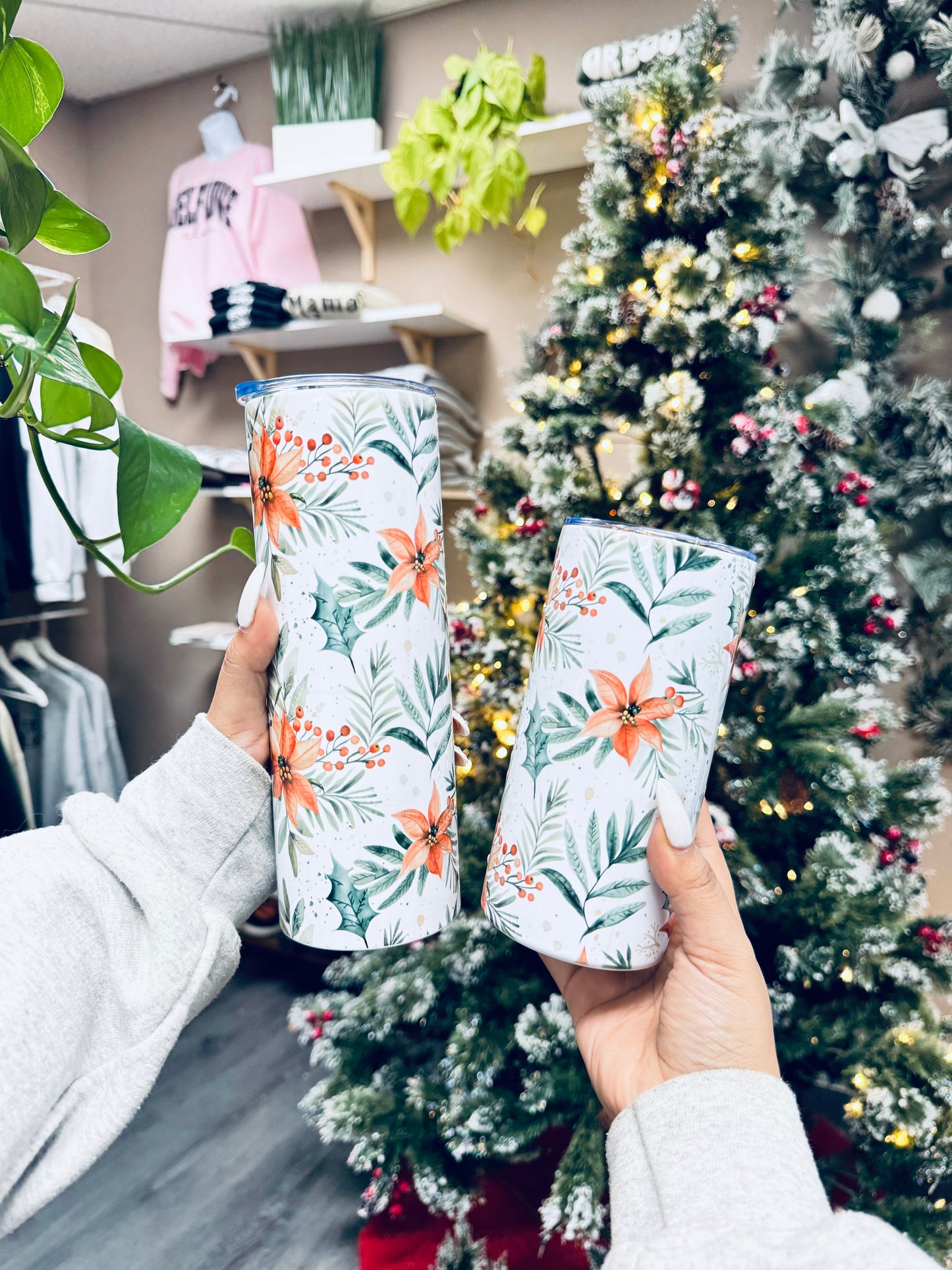 (RTS) POINSETTIA TUMBLER