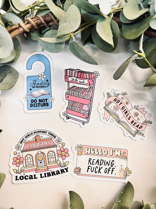 (RTS) BOOK LOVER STICKERS