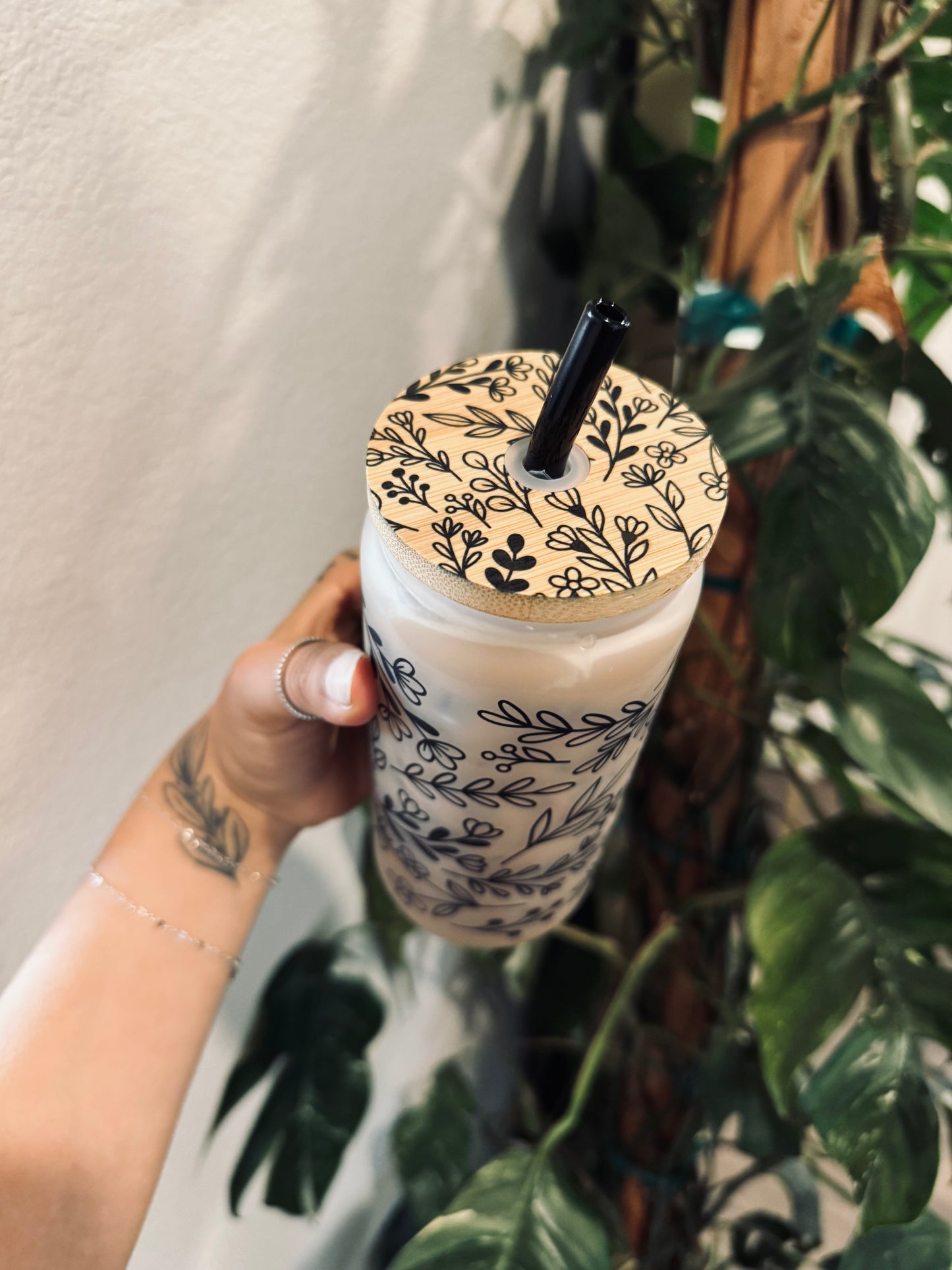(RTS) FLORAL VINE DRINKWARE