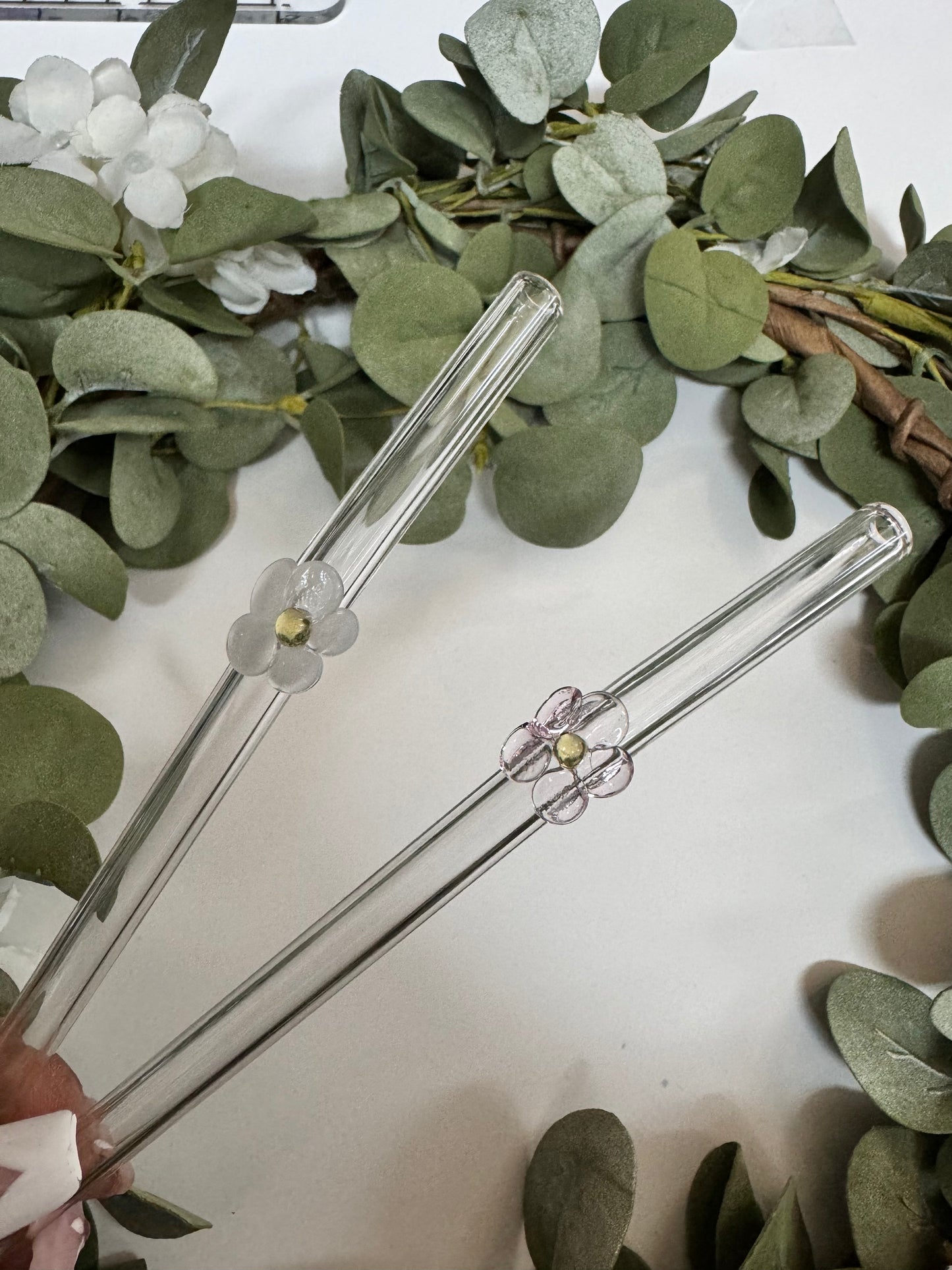 (RTS) DAISY GLASS STRAW