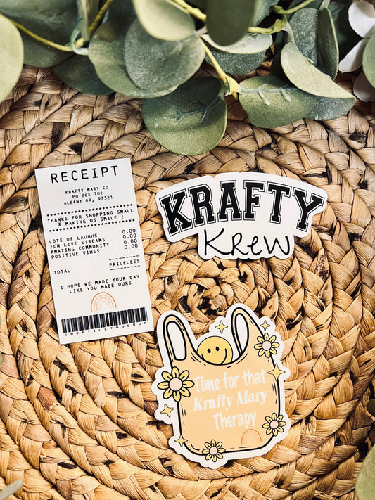 (RTS) KRAFTY KREW STICKERS