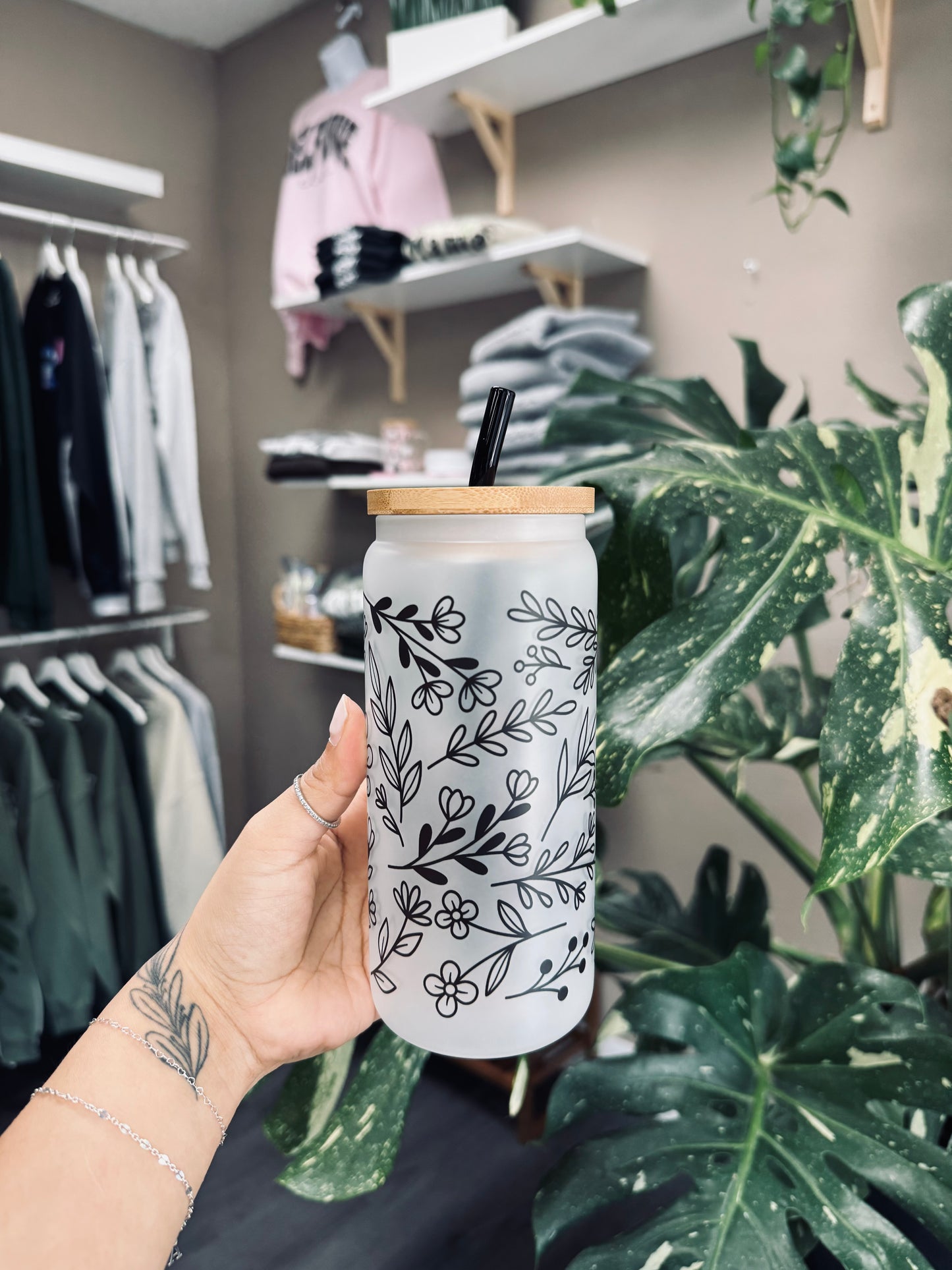 (RTS) FLORAL VINE DRINKWARE