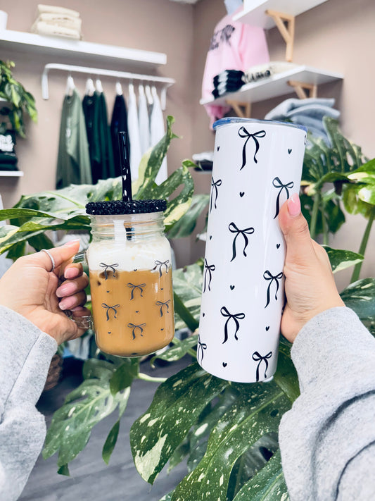 (RTS) COQUETTE NOIR DRINKWARE