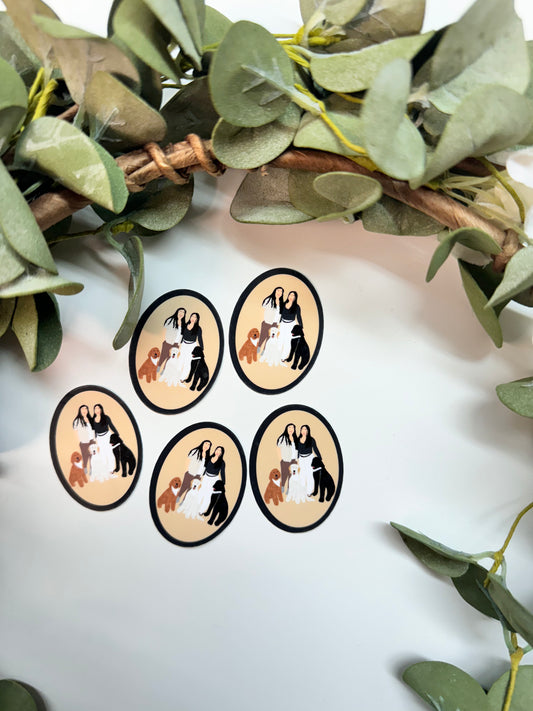 (RTS) MINI FREE FAMILY STICKER
