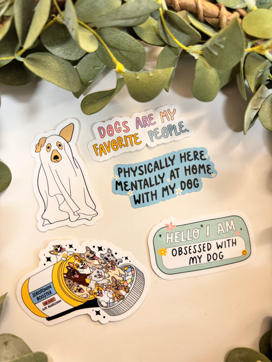 (RTS) DOG MOM STICKERS