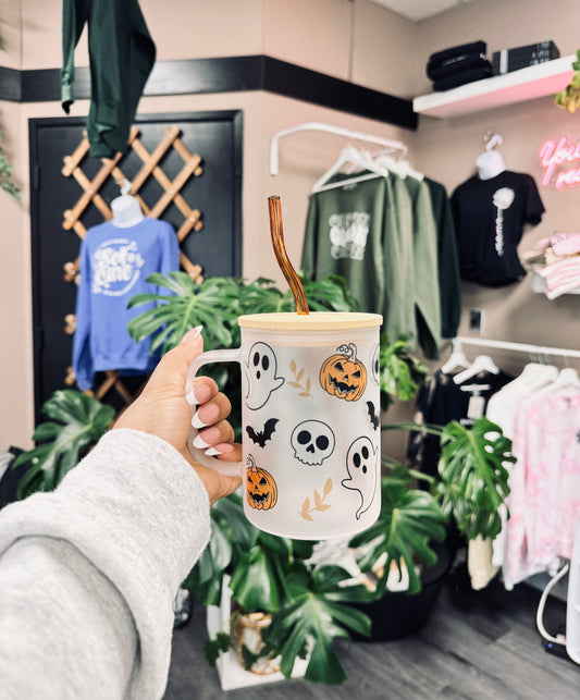 (RTS) GHOSTS, PUMPKIN & BATS MUG