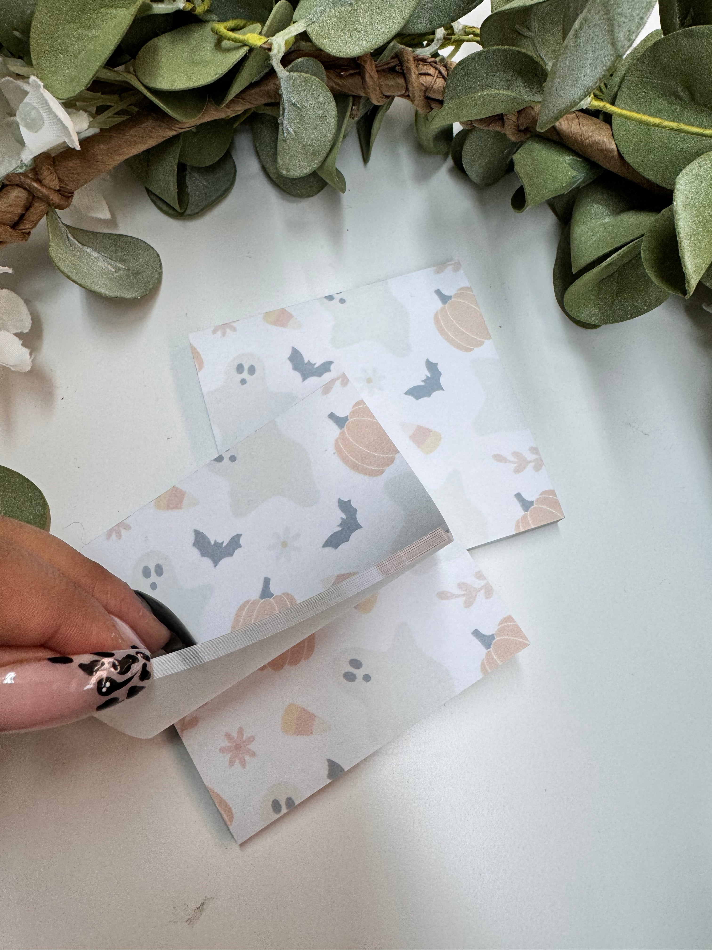 (RTS) CANDY CORN GHOUL STICKY NOTE Kraftymary