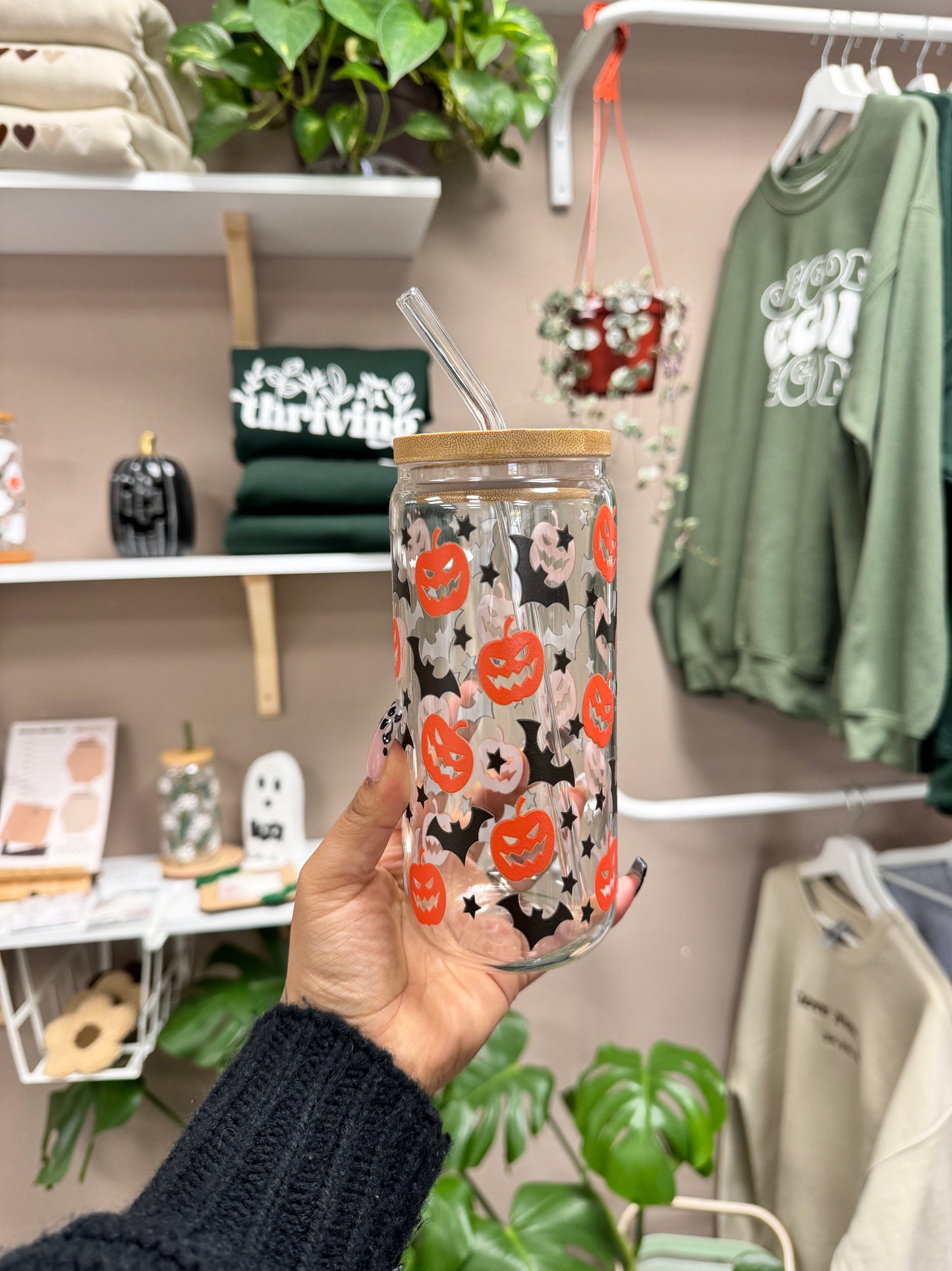(RTS) PUMPKIN & BATS 20oz CUP