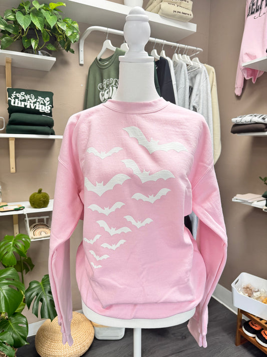 (RTS) PINK BATS CREWNECK