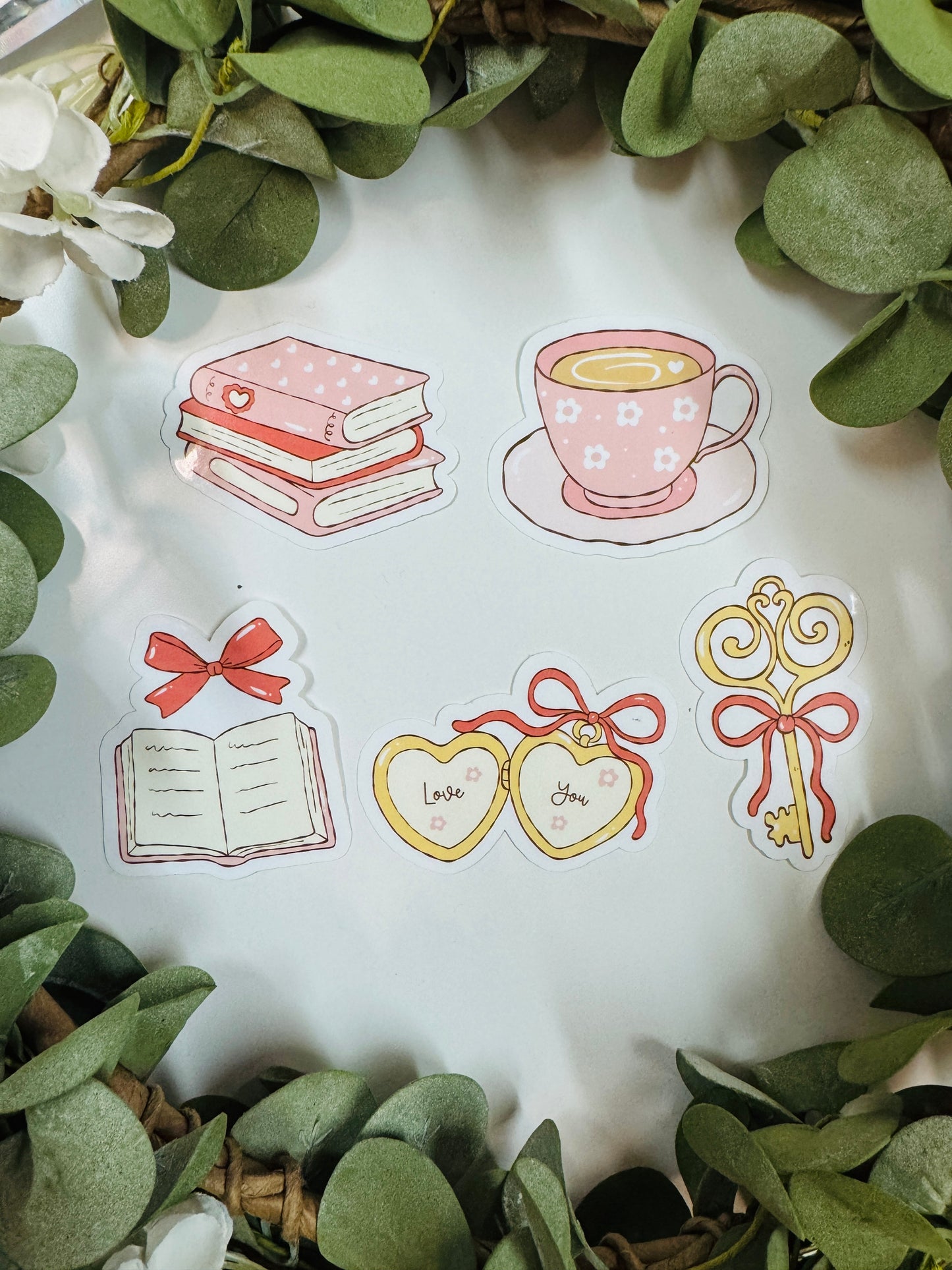 BOOK COQUETTE STICKERS