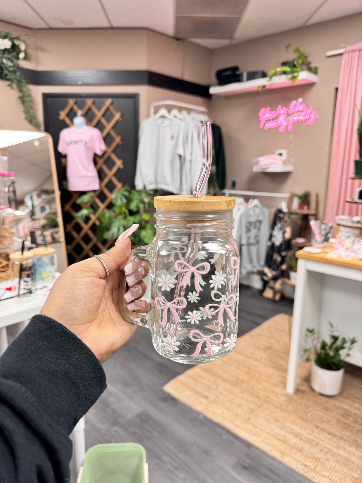 (RTS) COQUETTE MASON JAR