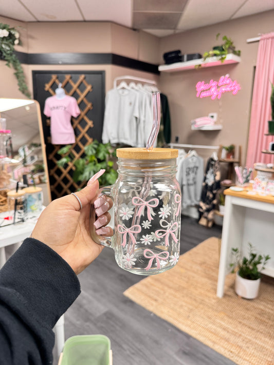 (RTS) COQUETTE MASON JAR