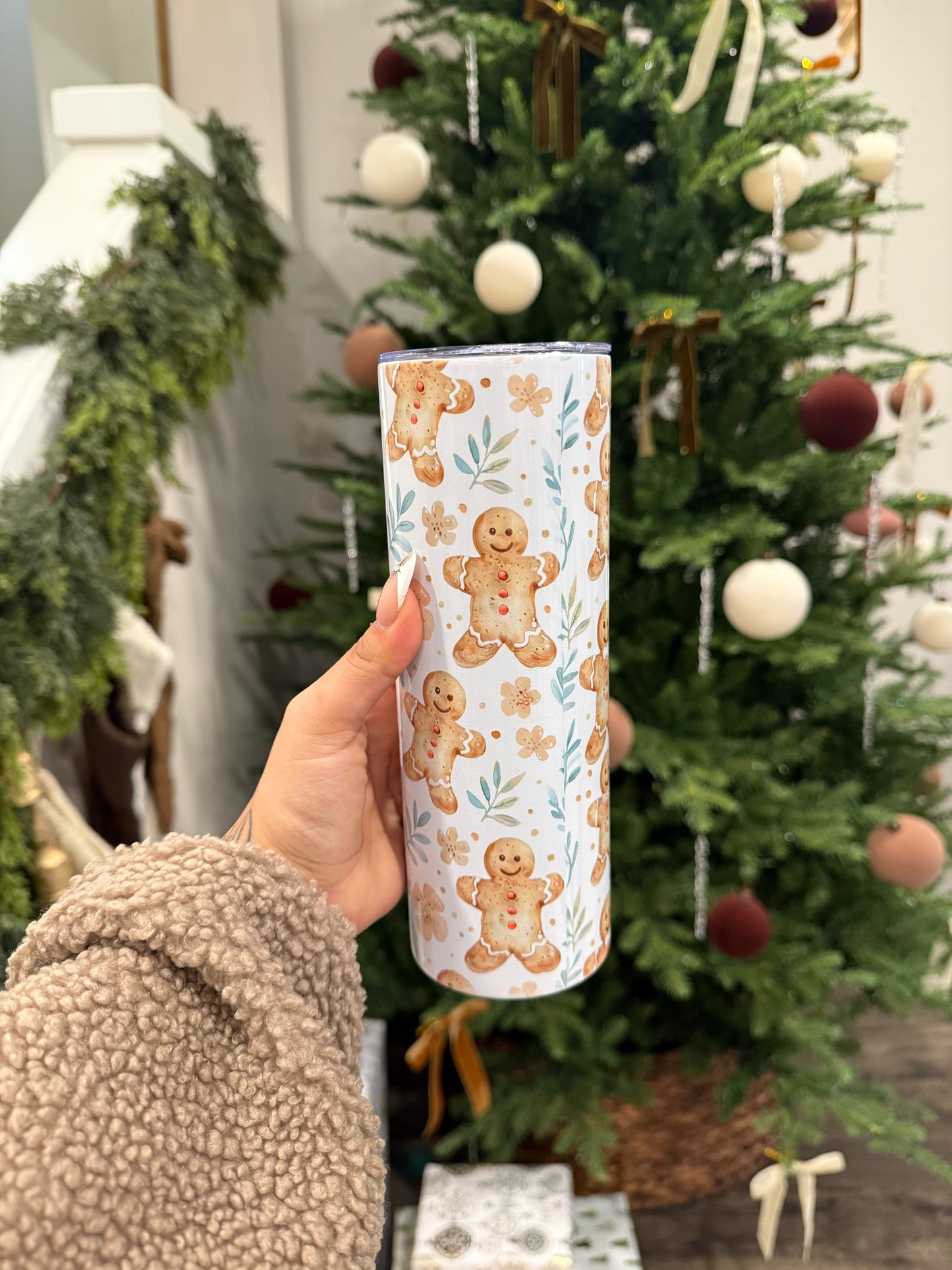 (RTS) VINTAGE GINGERBREAD MAN TUMBLER