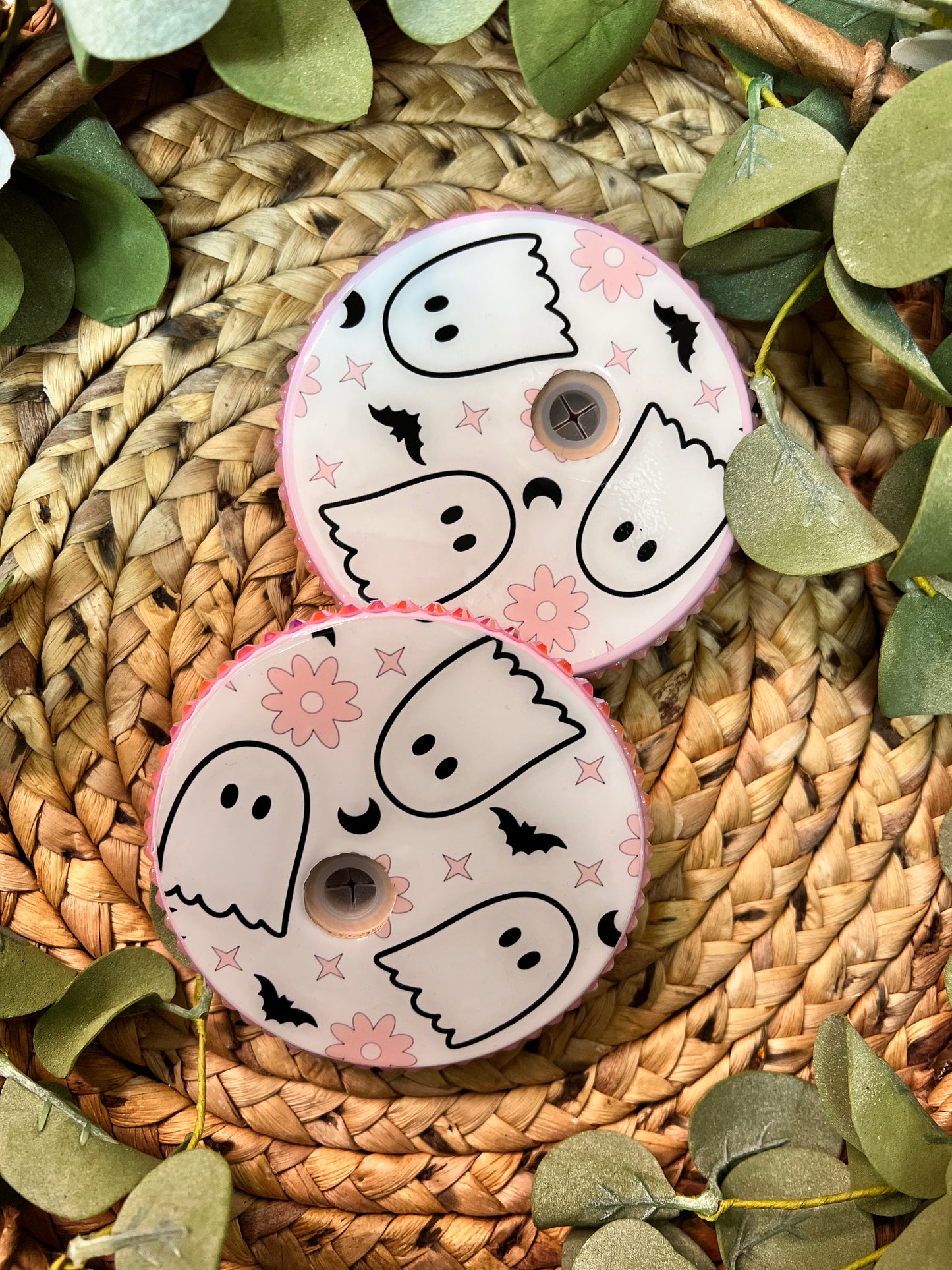(PREORDER) PINK GHOUL BLING LID-FOR MUG