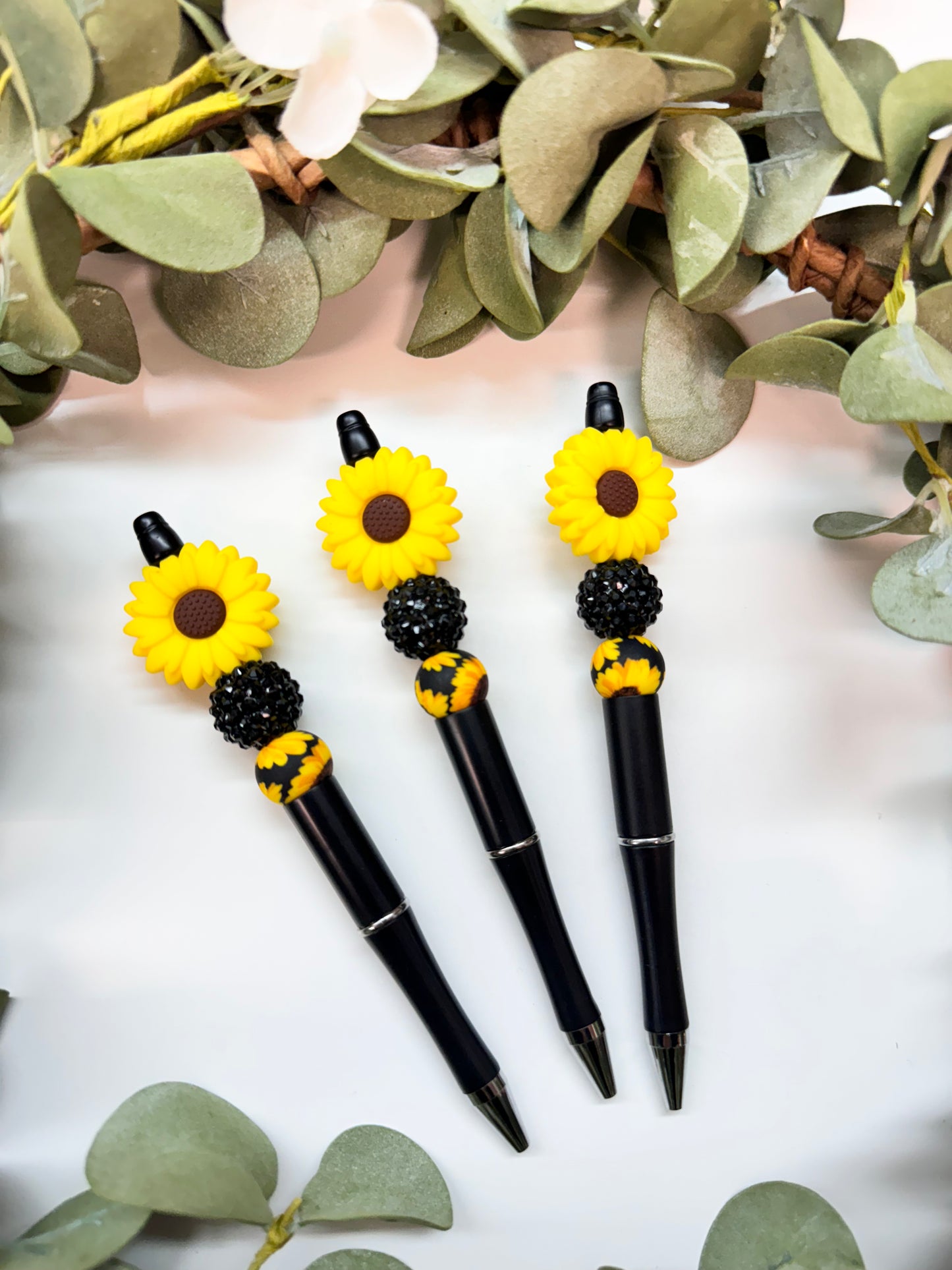 (RTS) SUNFLOWER BEADED PEN