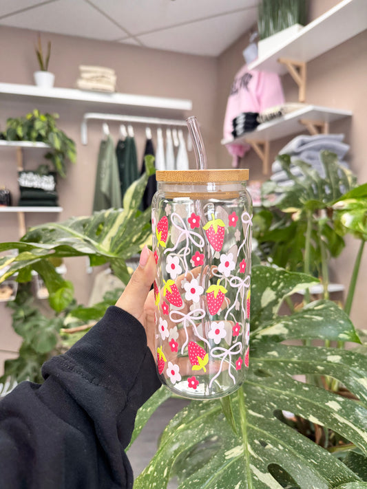 (RTS) STRAWBERRY COQUETTE DRINKWARE