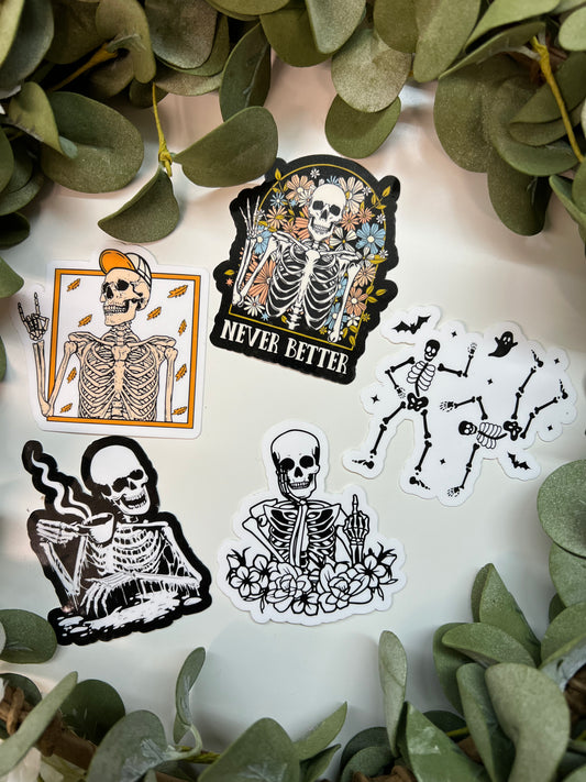 (RTS) COOL SKELLY STICKERS