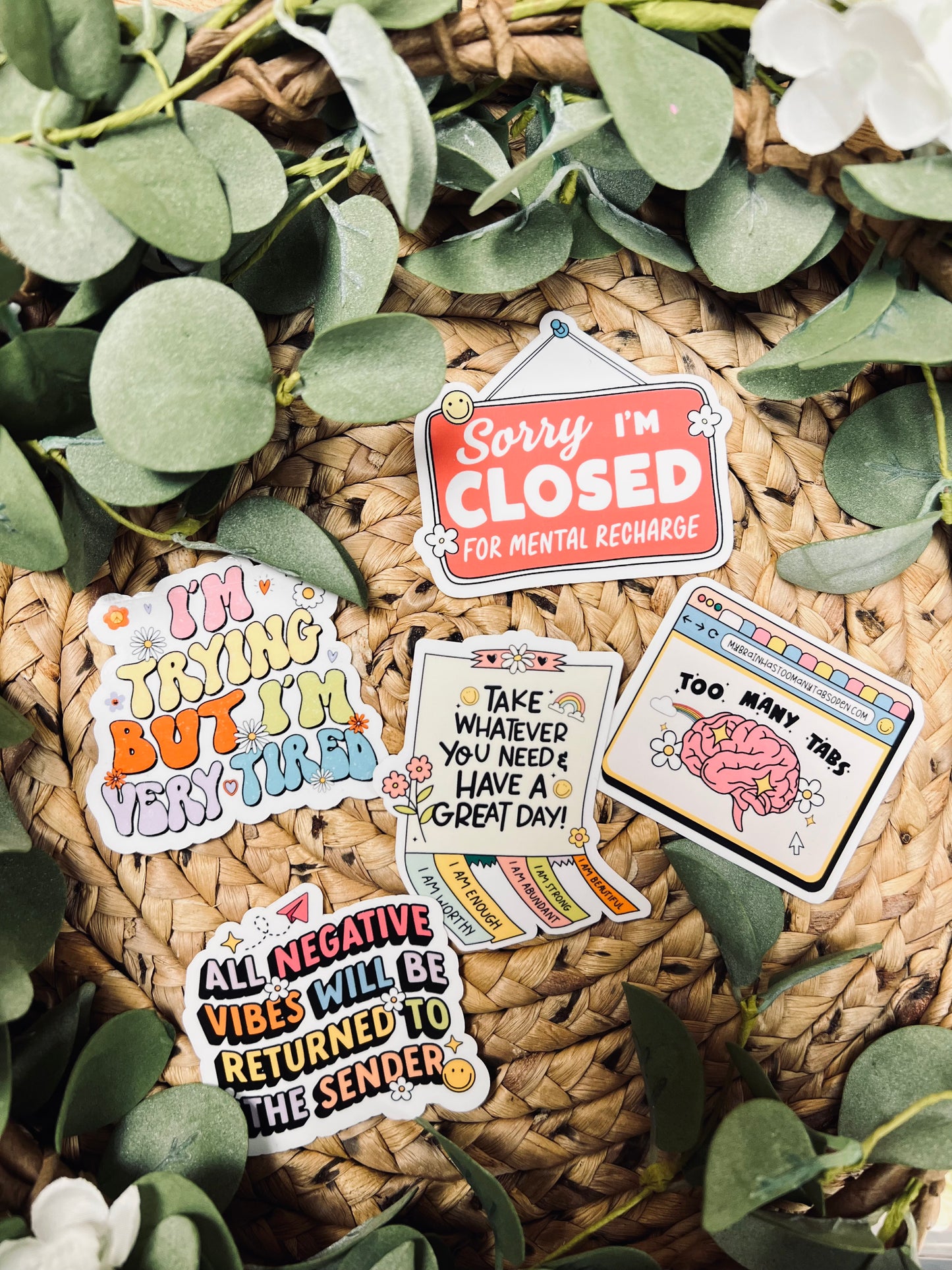 (RTS) HAPPY SELF STICKERS