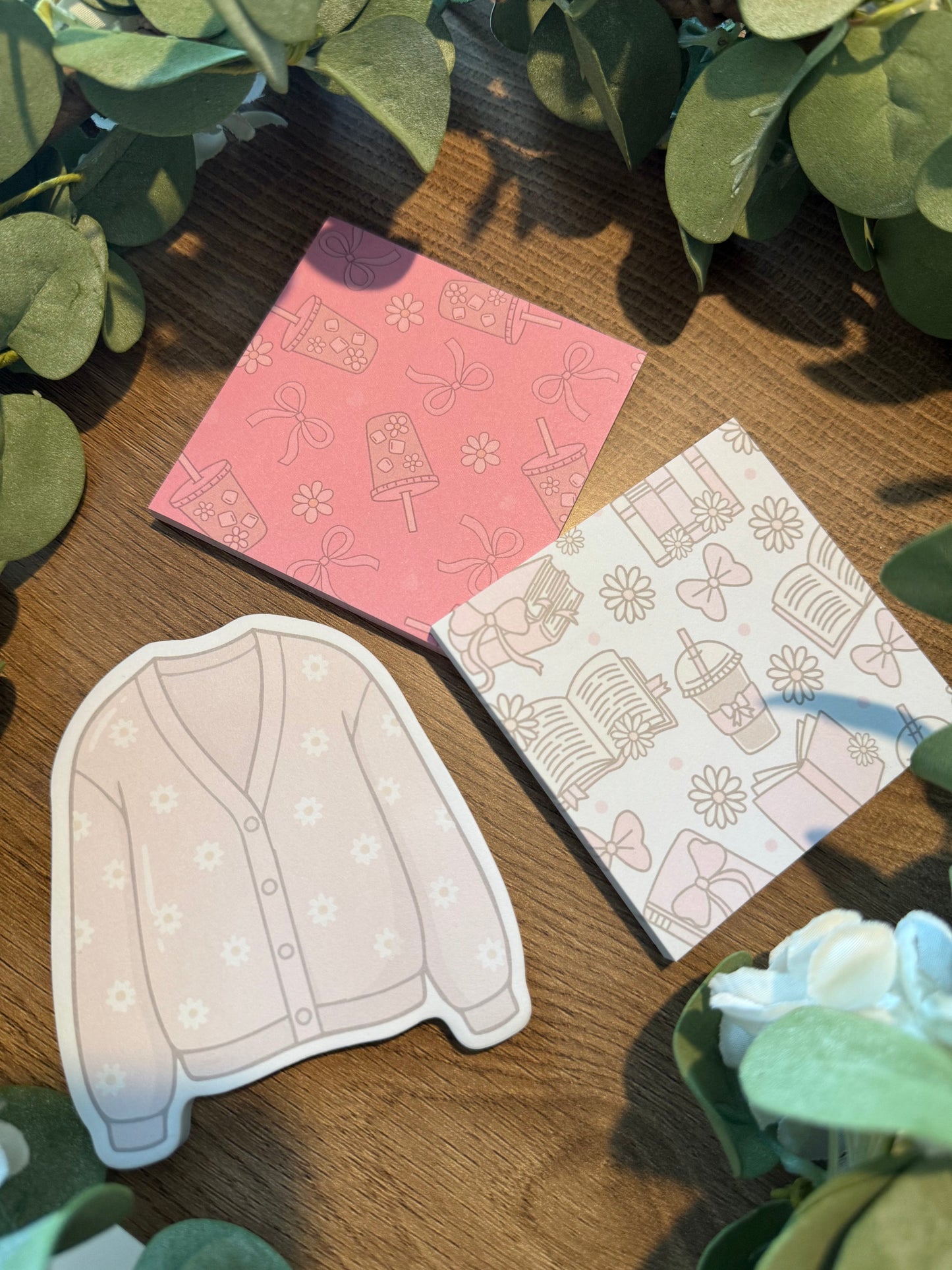 (RTS) BOOKISH COZY GIRL STICKY NOTE