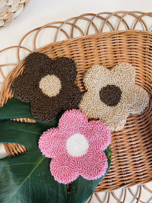 (RTS) FLOWER RUG COASTER