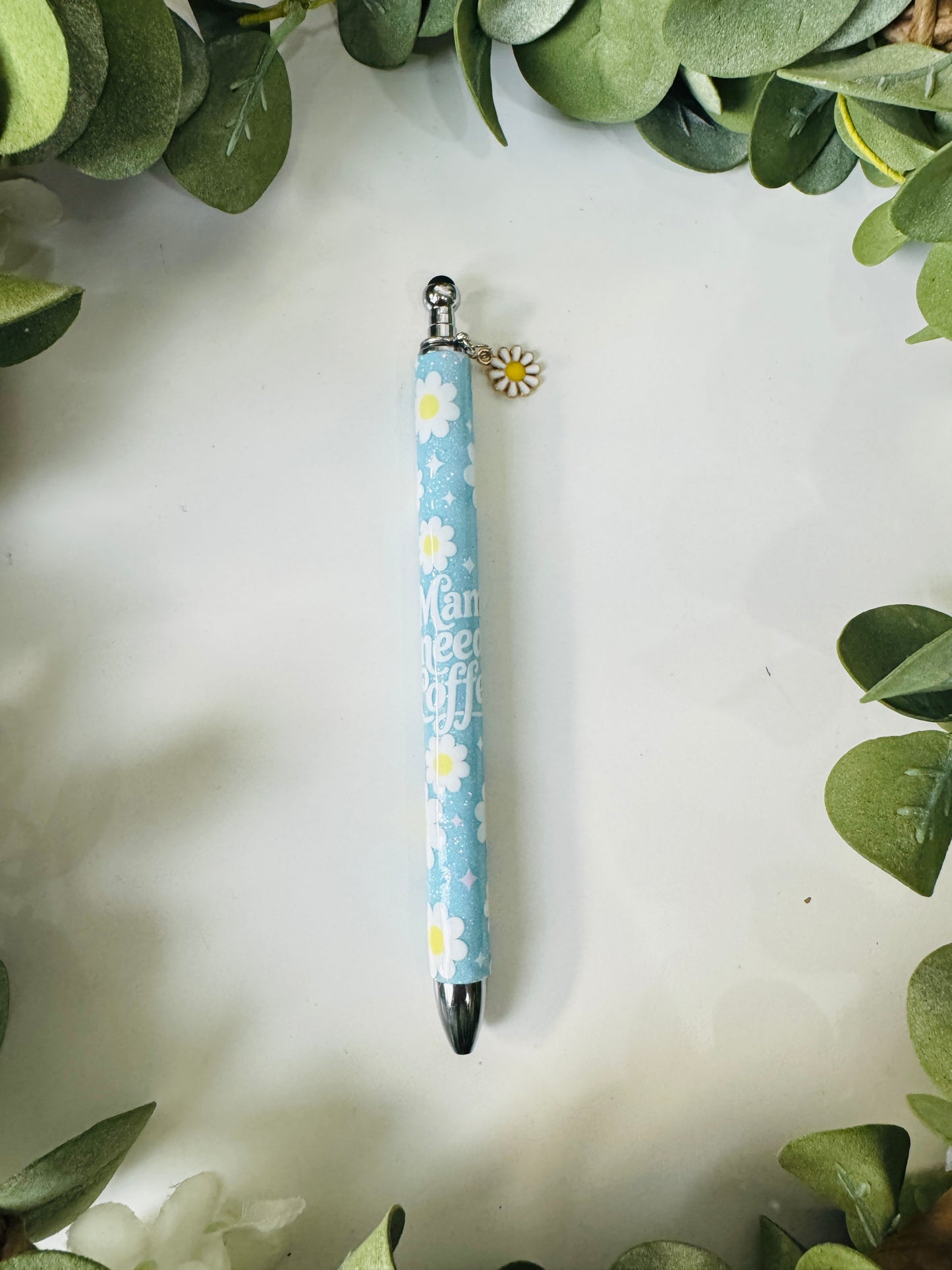 (RTS) MAMA NEEDS COFFEE PEN W CHARM