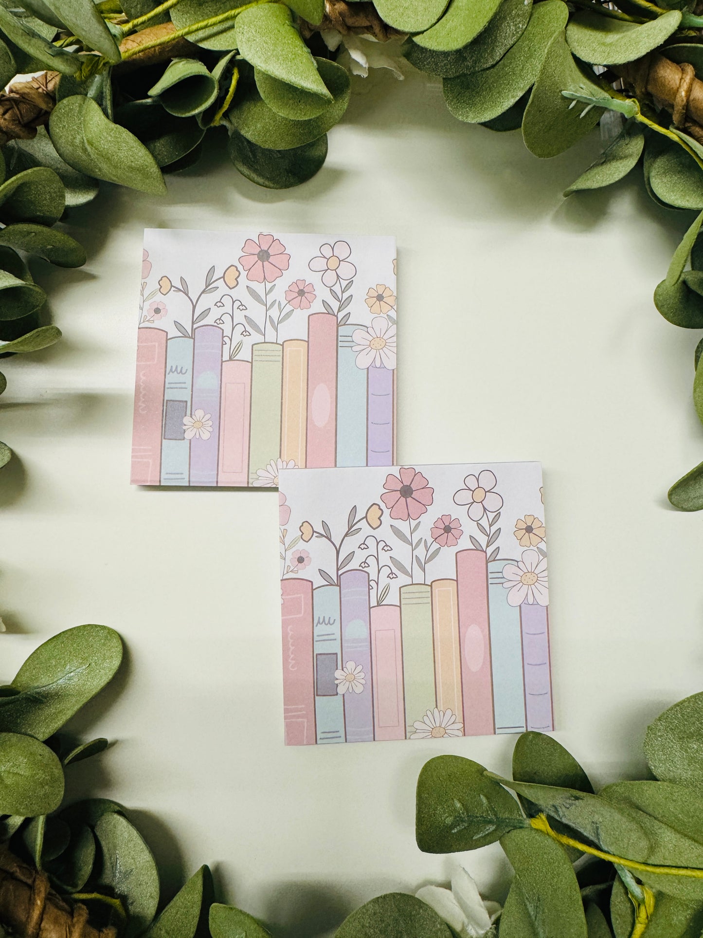 (RTS) FLORAL BOOK STICKY NOTE