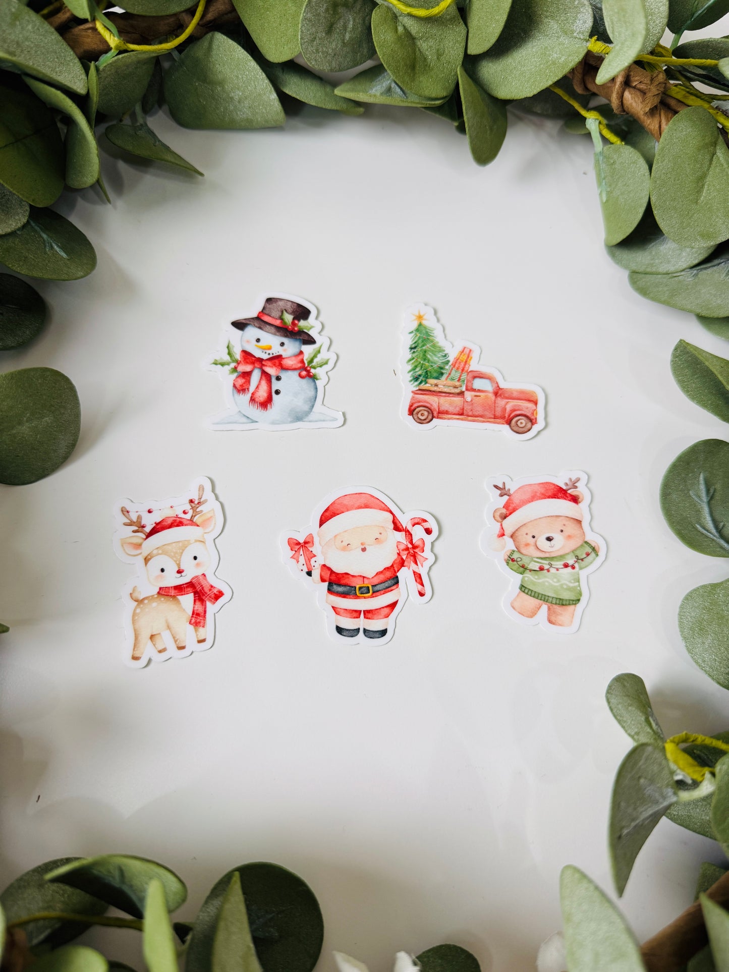 (RTS) VINTAGE CHRISTMAS STICKER SET (5)