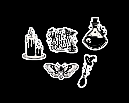 (RTS) WITCH BREW STICKER SET (5)