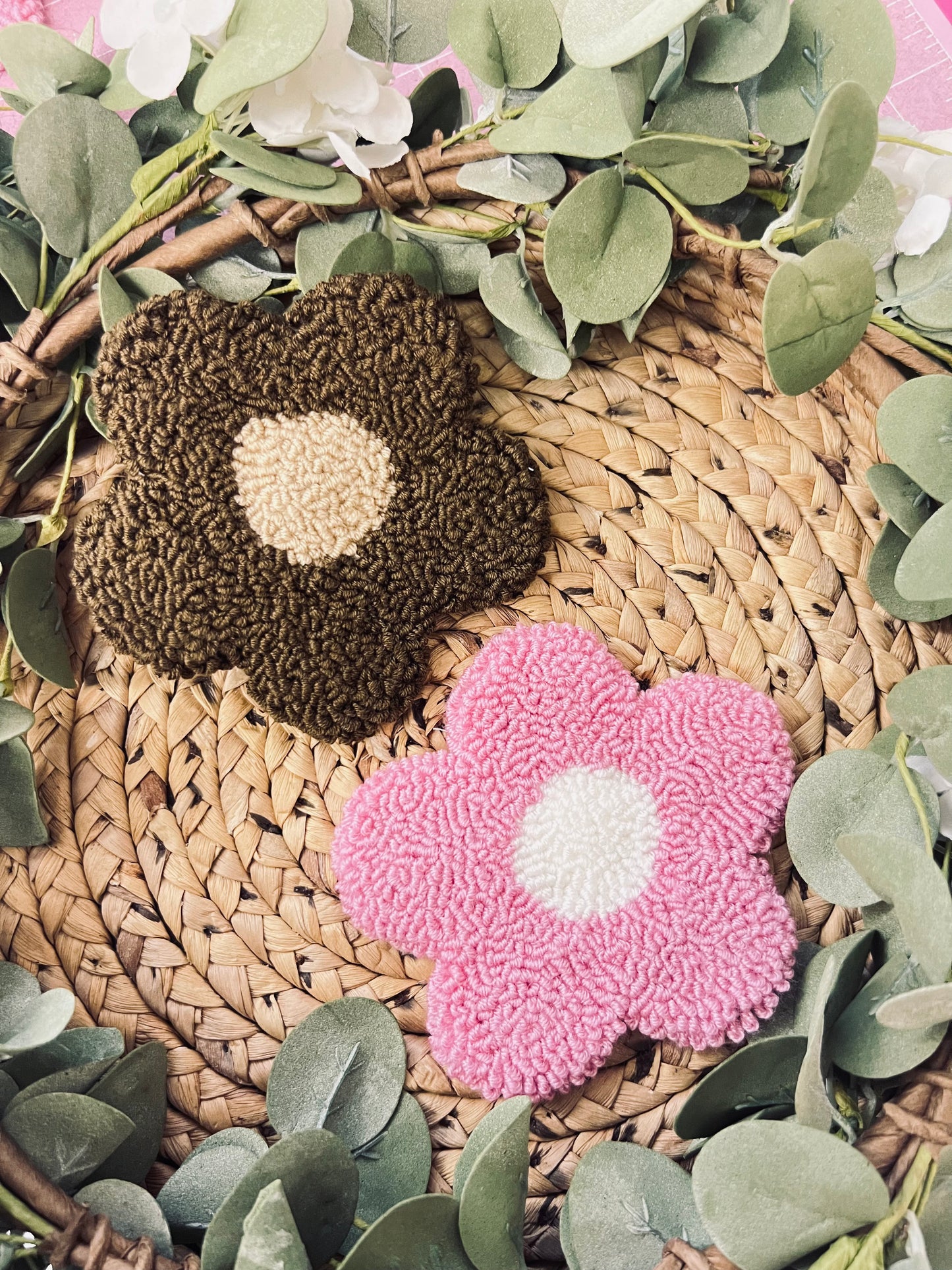(RTS) FLOWER RUG COASTER