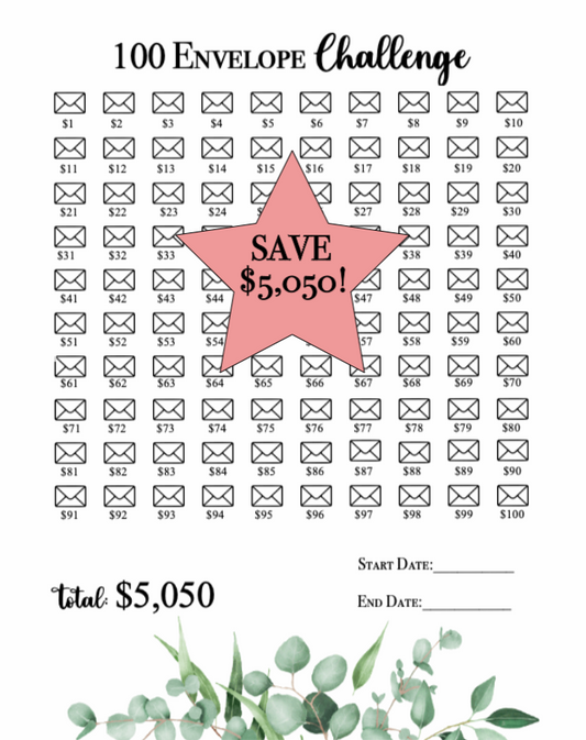 100 Envelope Challenge-PDF