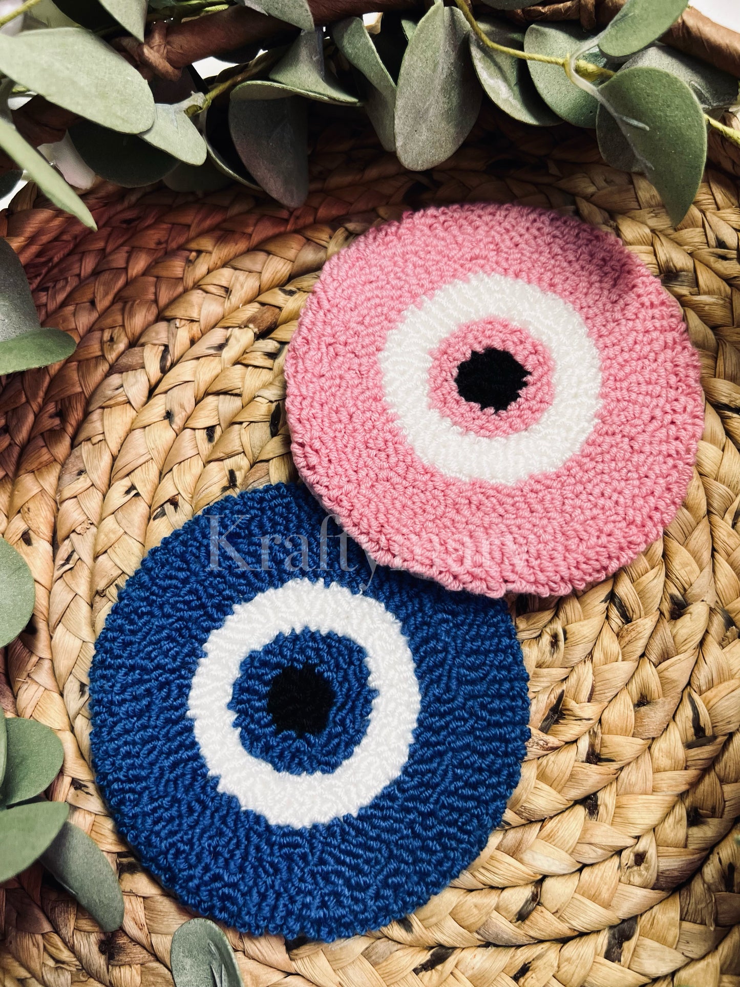 (RTS) Evil Eye Mug Coasters