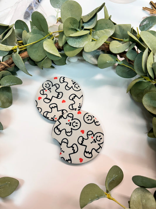 (RTS) GINGERBREAD CAR COASTER SET