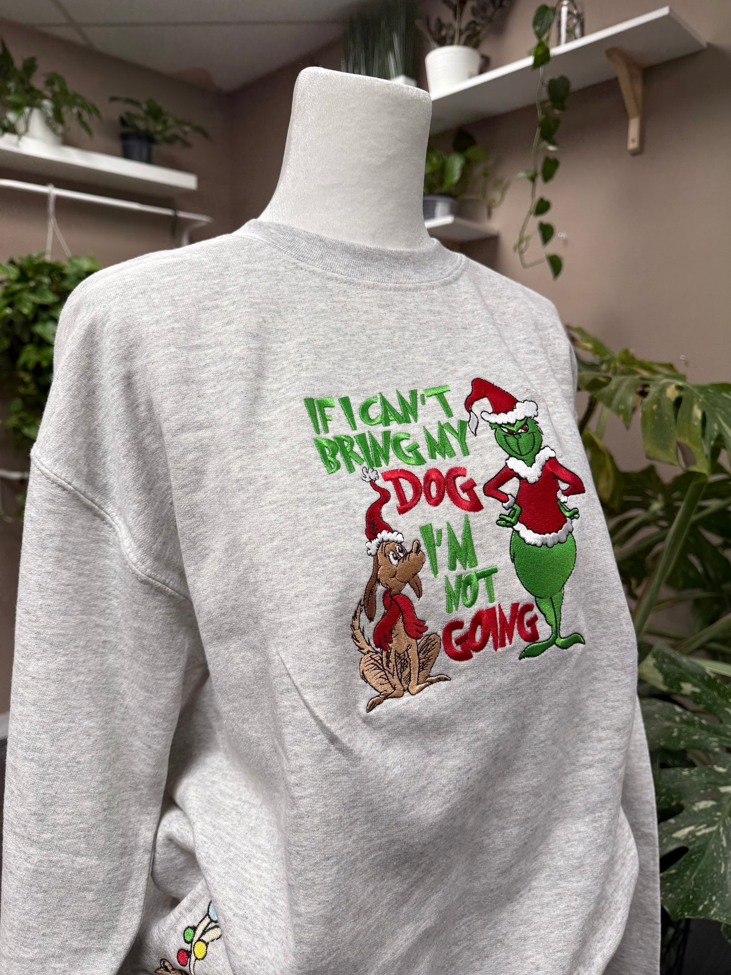 (RTS) BRINGING MY DOG EMBROIDERED CREWNECK