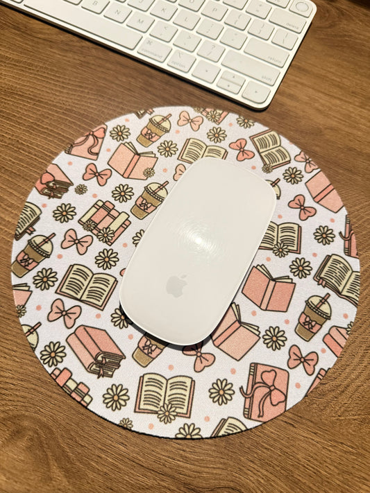 (RTS) COFFEE & BOOKS MOUSEPAD