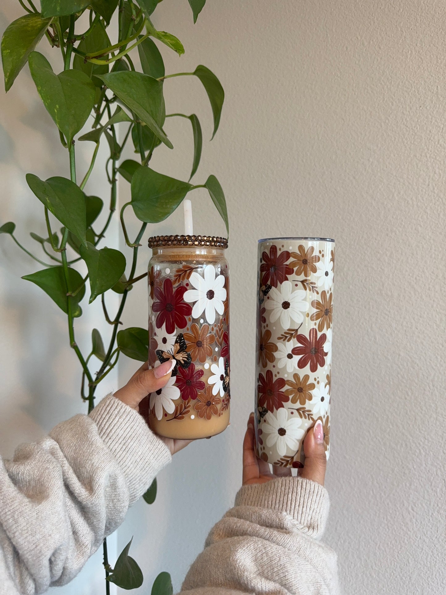 (RTS) FLORAL HARVEST DRINKWARE